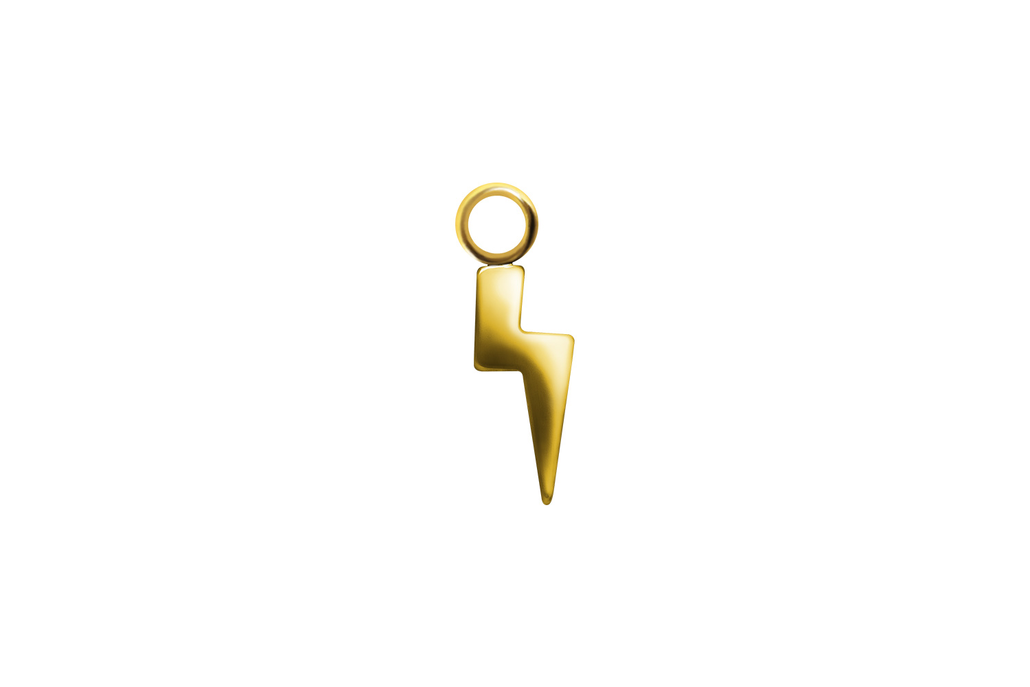 Surgical steel pendant for clickers LIGHTNING