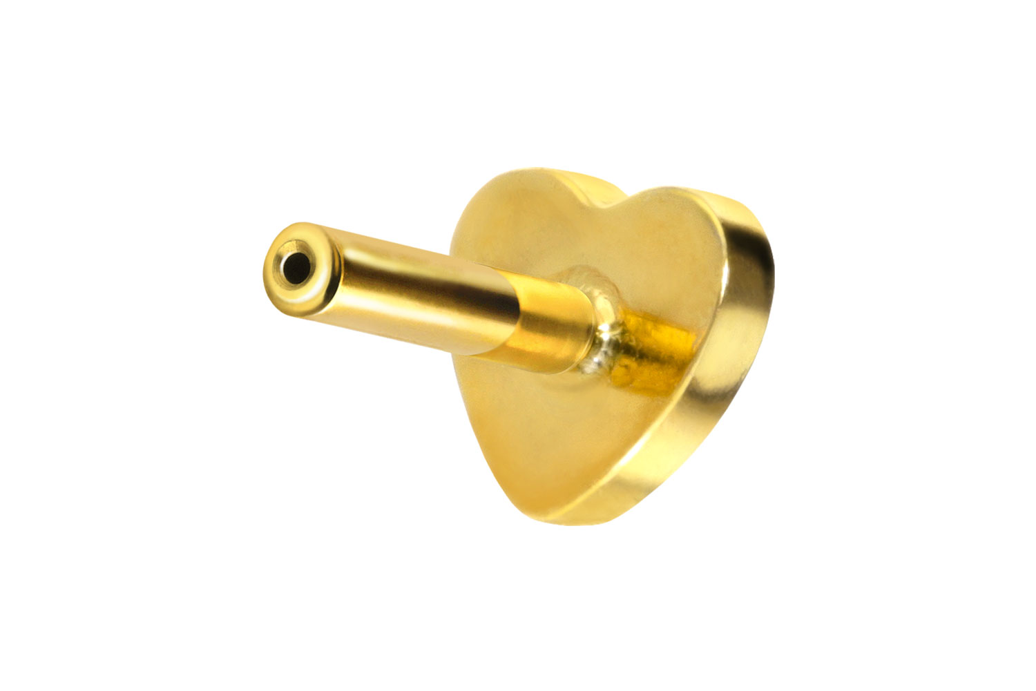 PIERCINGLINE Piercing Stecker Titan Labret mit Push Fit ohne Kugel HERZ - Bild 46 von 51