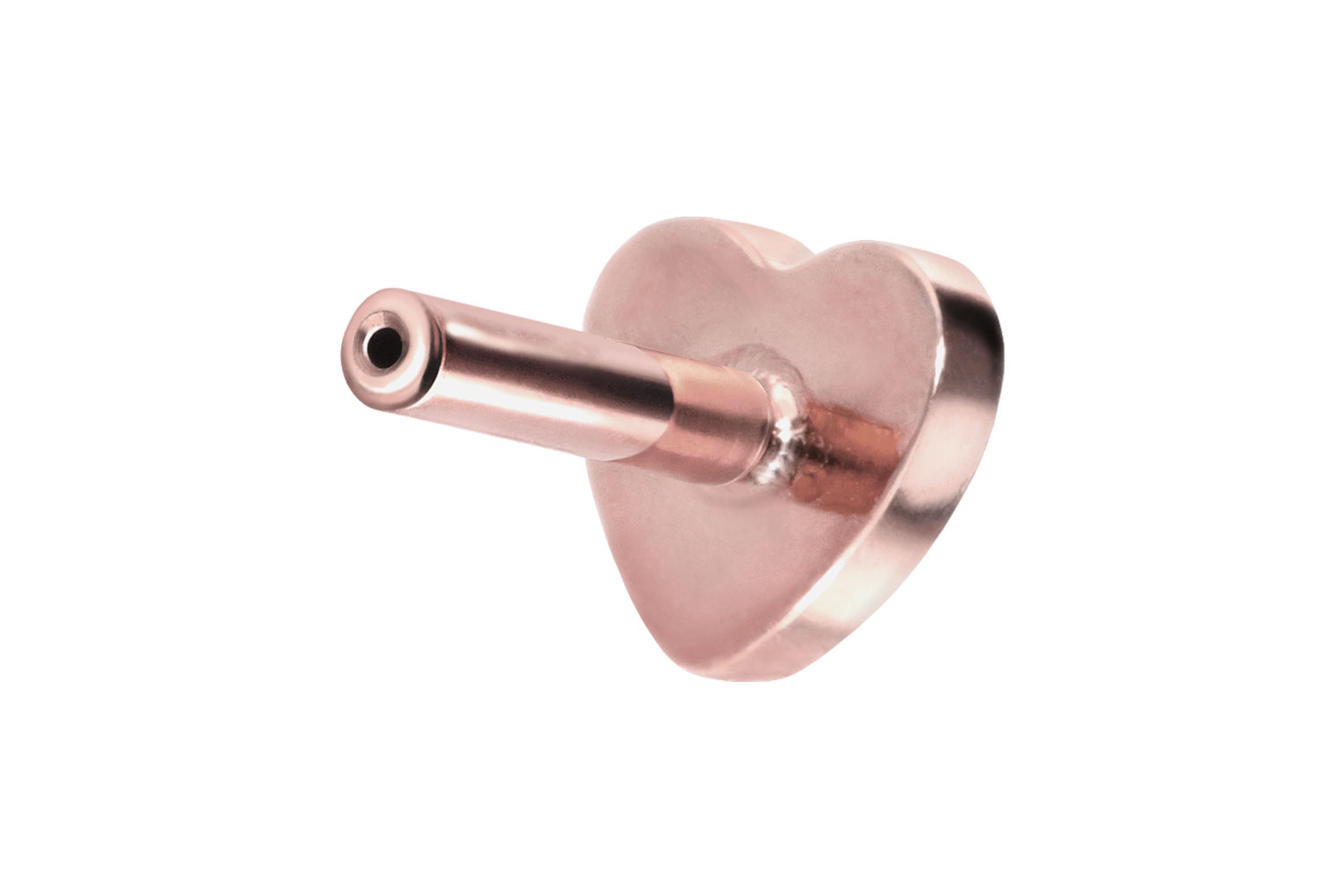 PIERCINGLINE Piercing Stecker Titan Labret mit Push Fit ohne Kugel HERZ - Bild 22 von 51