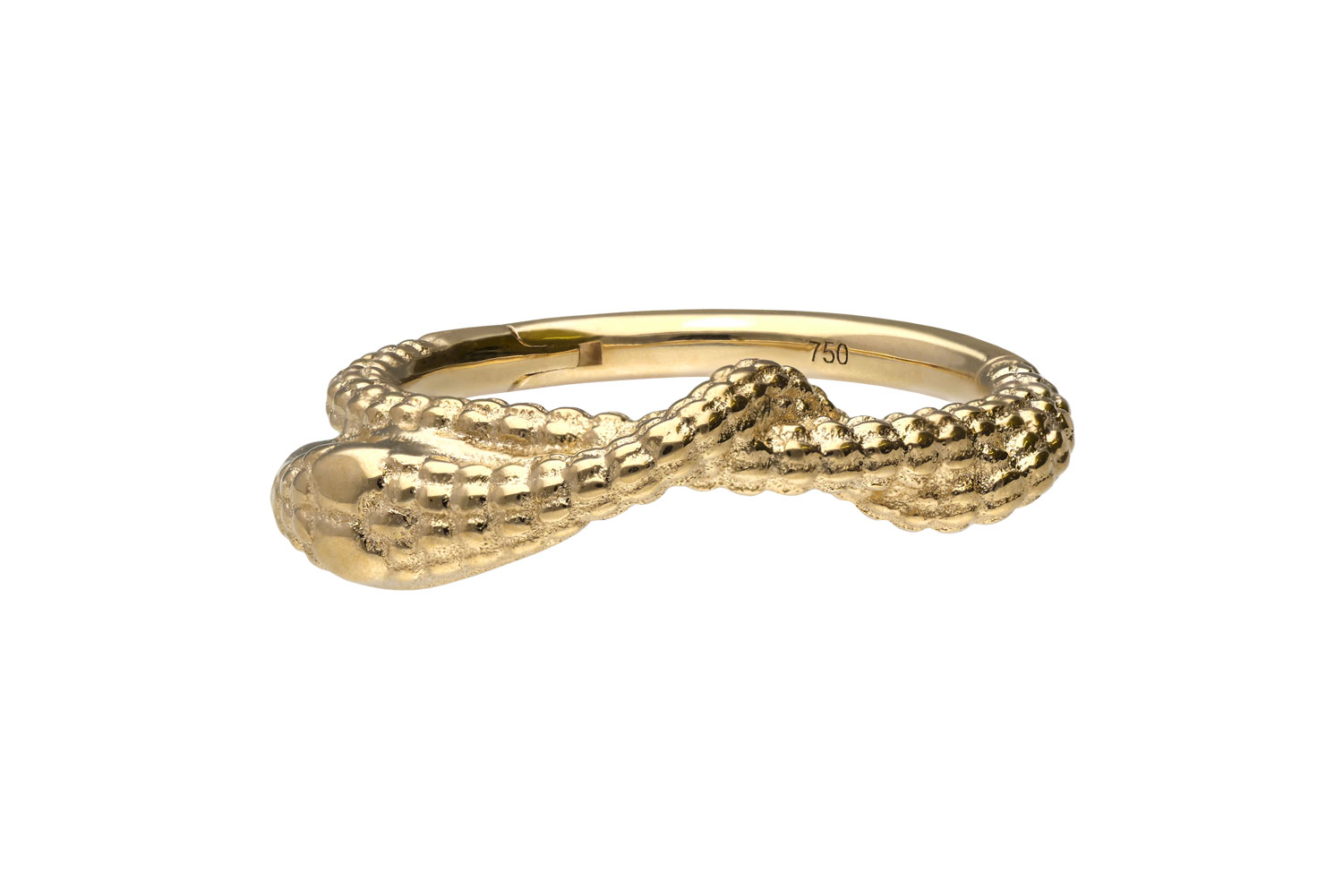 18 Karat Gold Segmentring Clicker SCHLANGE