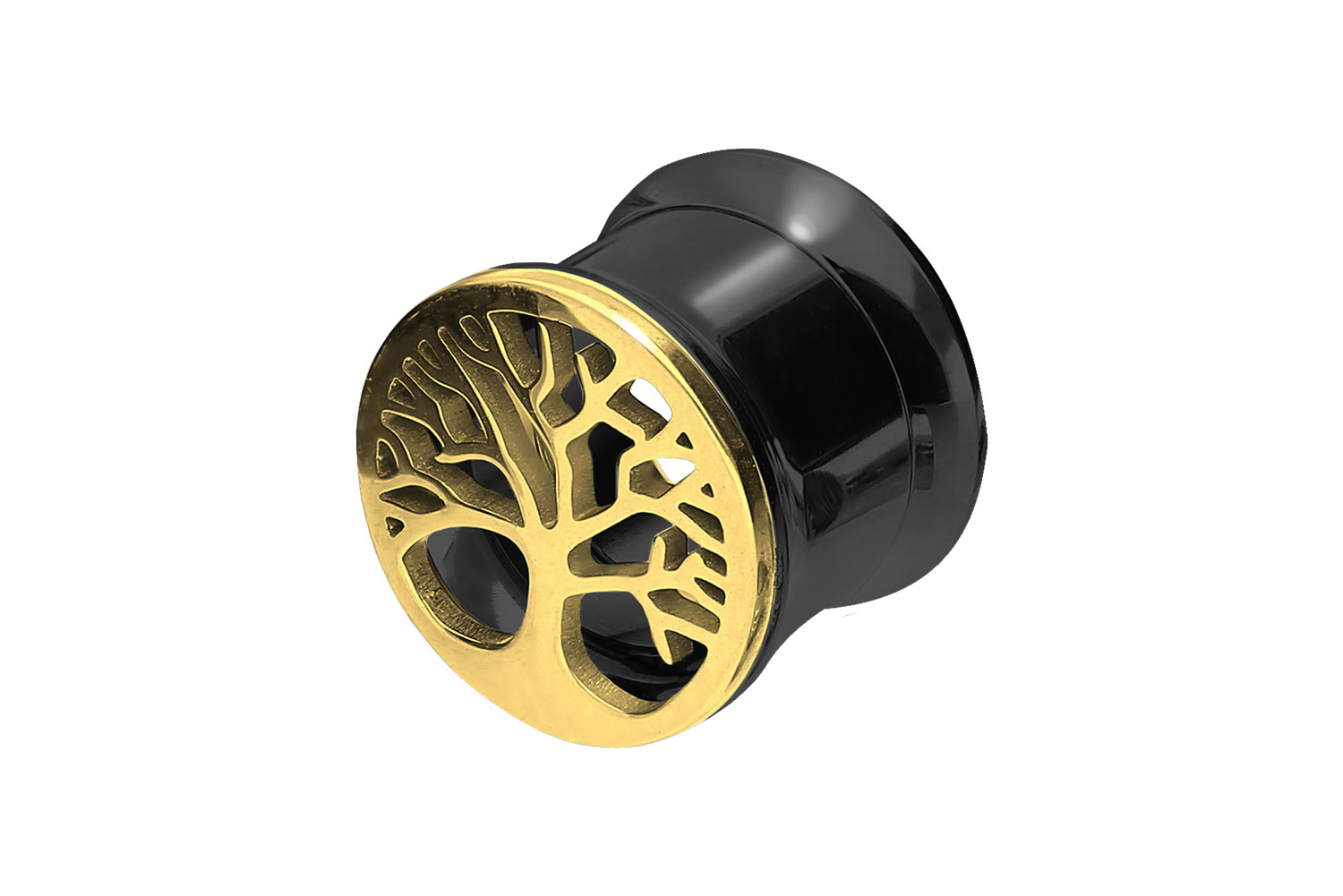 Chirurgenstahl Double Flared Tunnel LEBENSBAUM ++SALE++