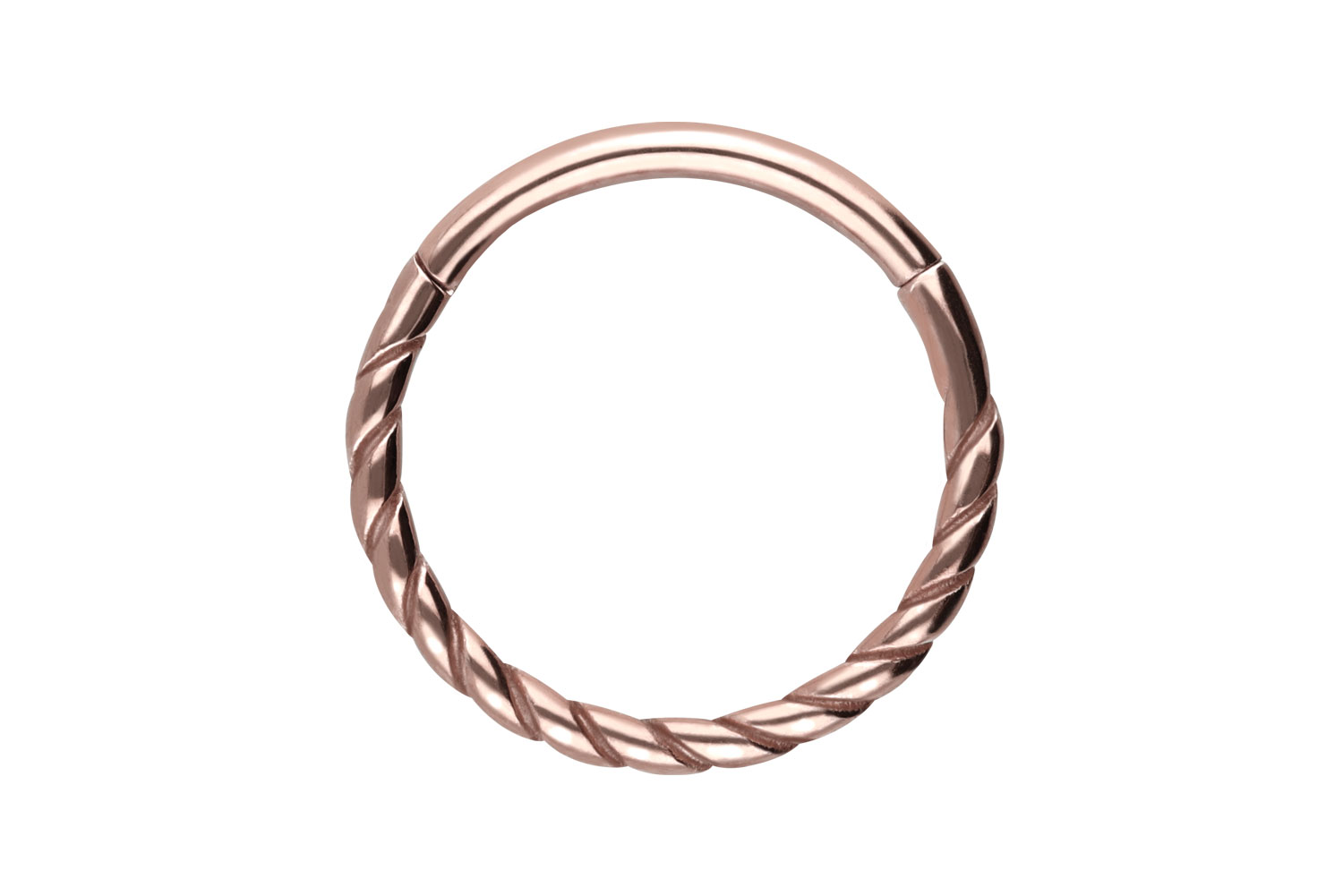 Chirurgenstahl Segmentring Clicker GEDREHT