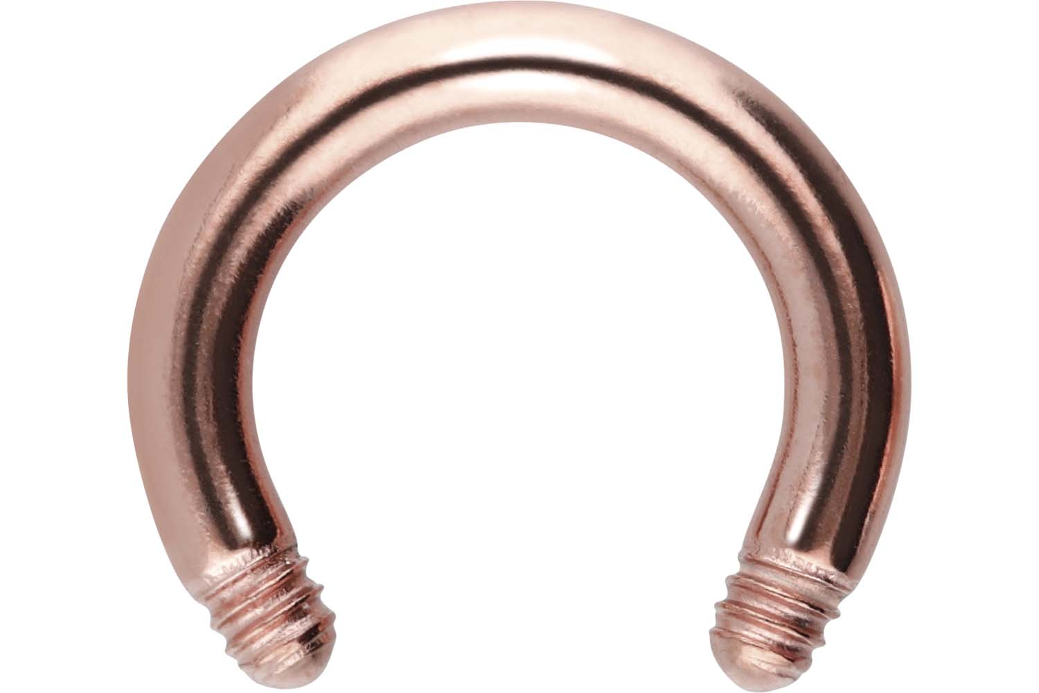 Surgical steel circular barbell without balls