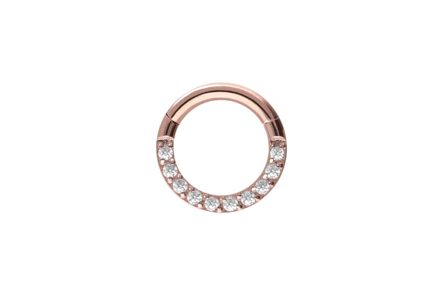 Titan Segmentring Clicker EINGEFASSTE KRISTALLE