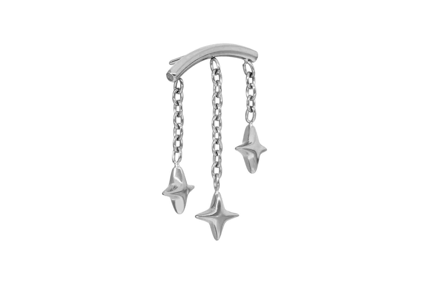 Titanium attachment with push pin ARCH + 3 STARS