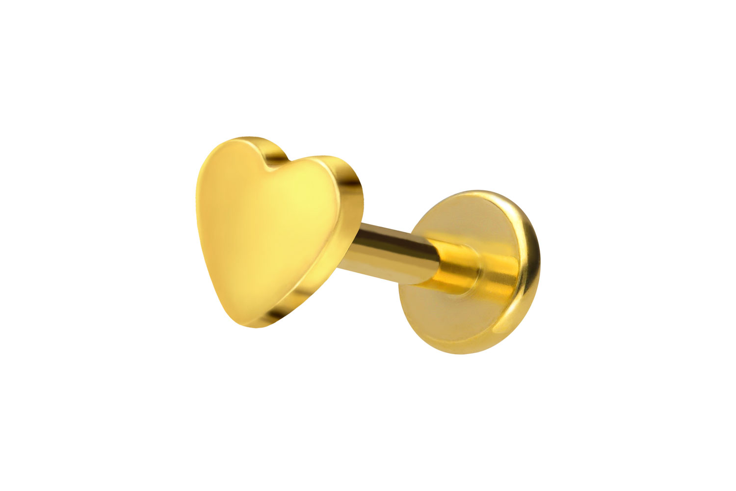 Titanium labret with internal thread HEART