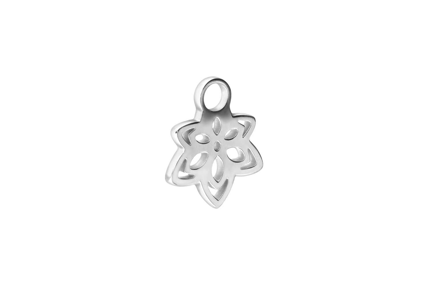 Surgical steel pendant for clickers BLOSSOM