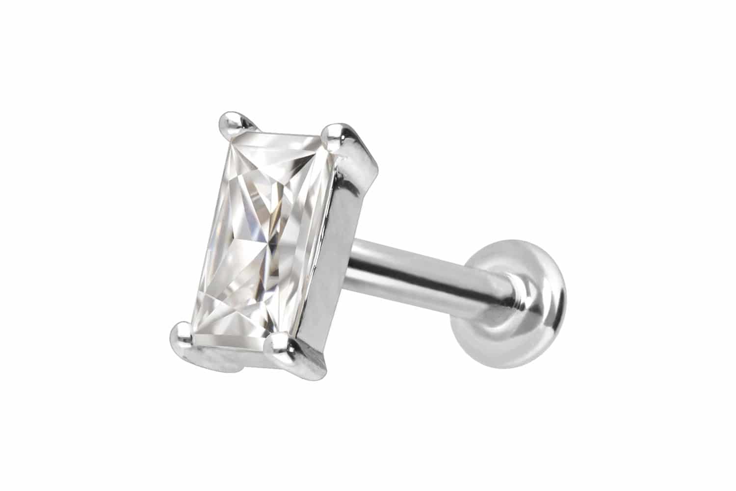 PIERCINGLINE Piercing Stecker 14 Karat Gold Labret mit Innengewinde - Bild 16 von 34