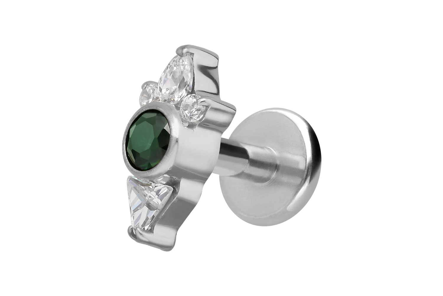 Titanium labret with internal thread DESIGN