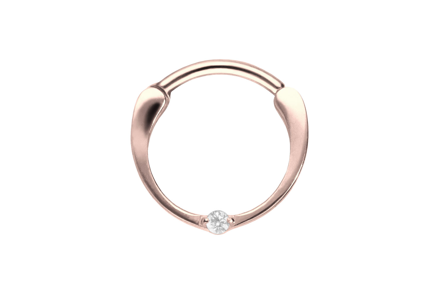Titan Segmentring Clicker EINGEFASSTER KRISTALL ++SALE++