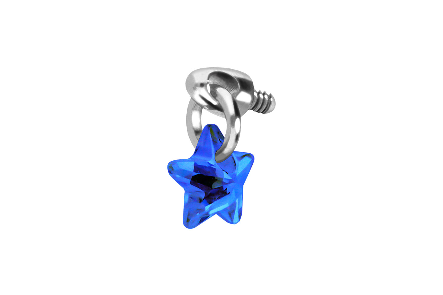 Titanium screw-in attachment with external thread CRYSTAL STAR