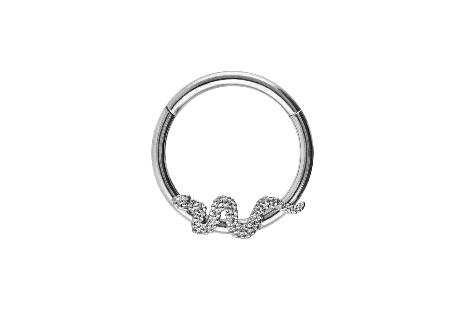 Surgical steel segment ring clicker SNAKE