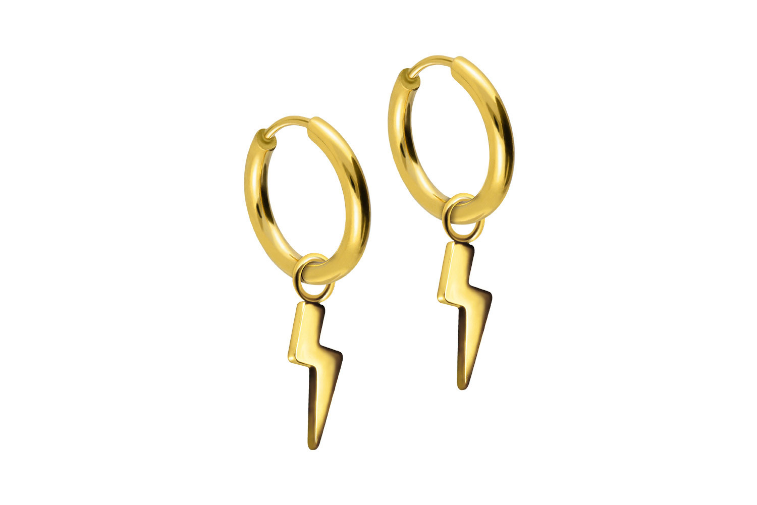 Chirurgenstahl Ohrclicker Creolen BLITZ