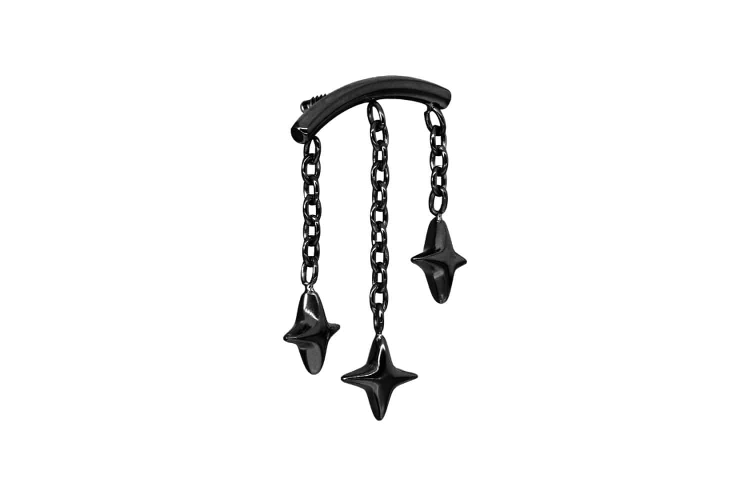 Titanium screw-in attachment with external thread ARCH + 3 STARS