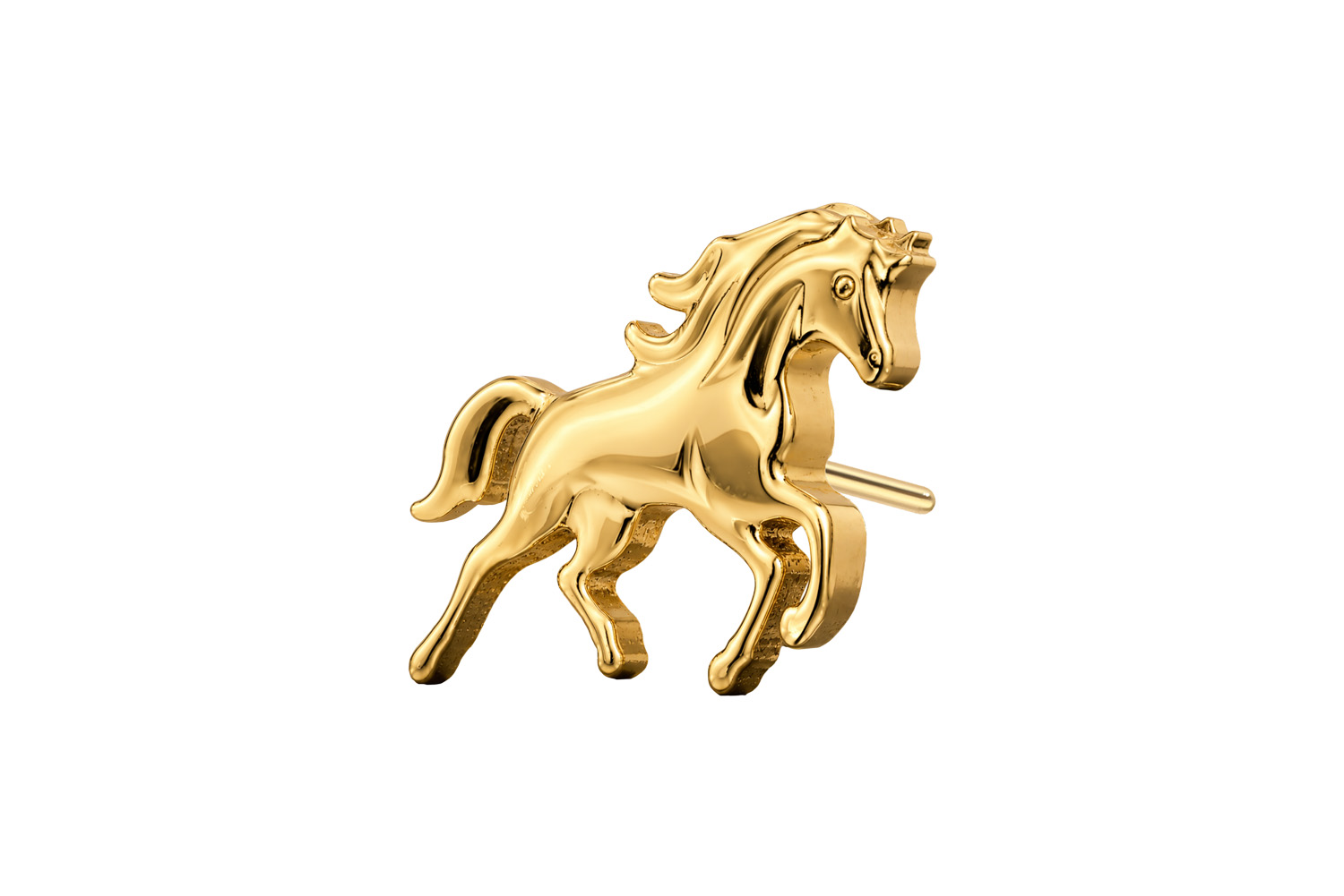 Titanium attachment with push pin HORSE