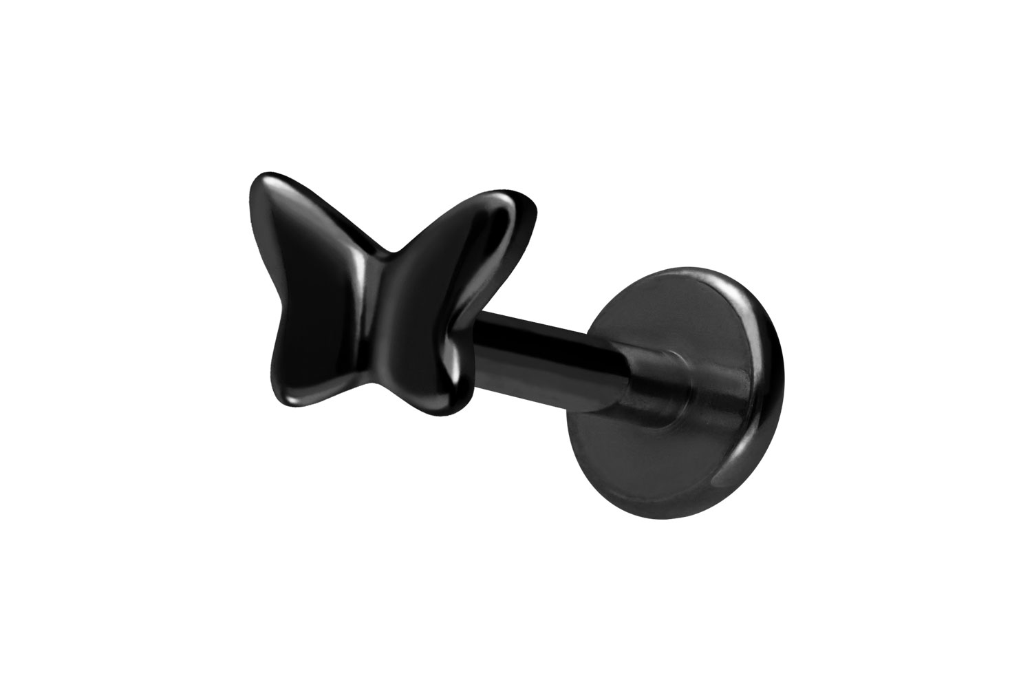 Titan Labret mit Innengewinde SCHMETTERLING