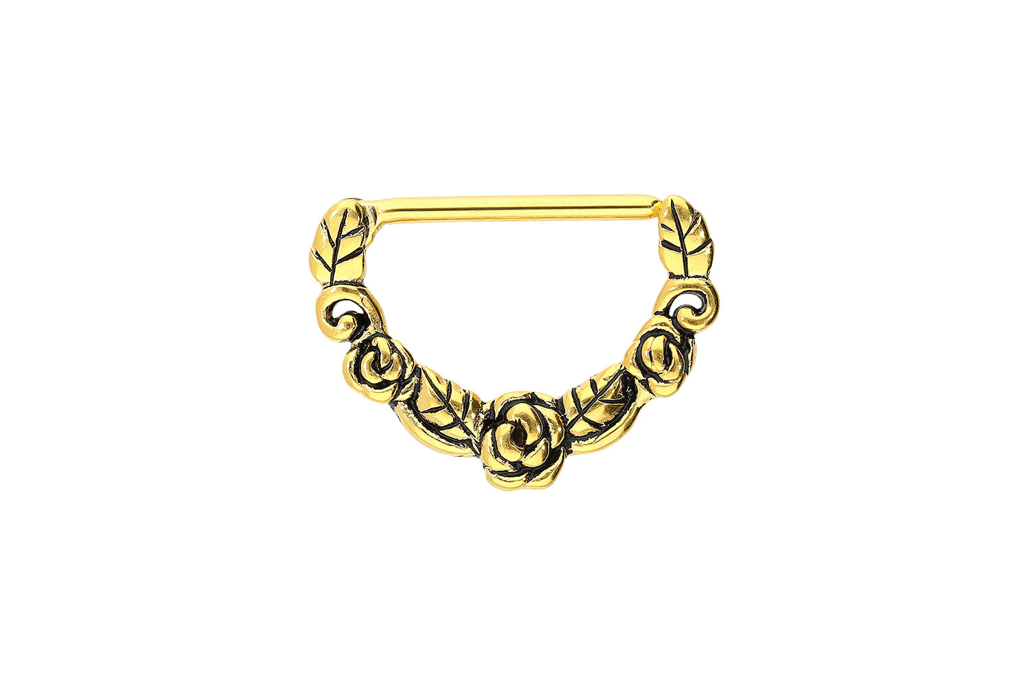 Chirurgenstahl Nippelpiercing Clicker ROSEN ++SALE++