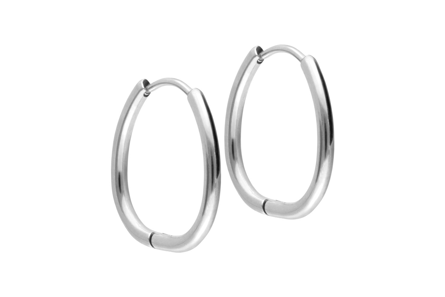 Surgical steel ear clicker creoles OVAL