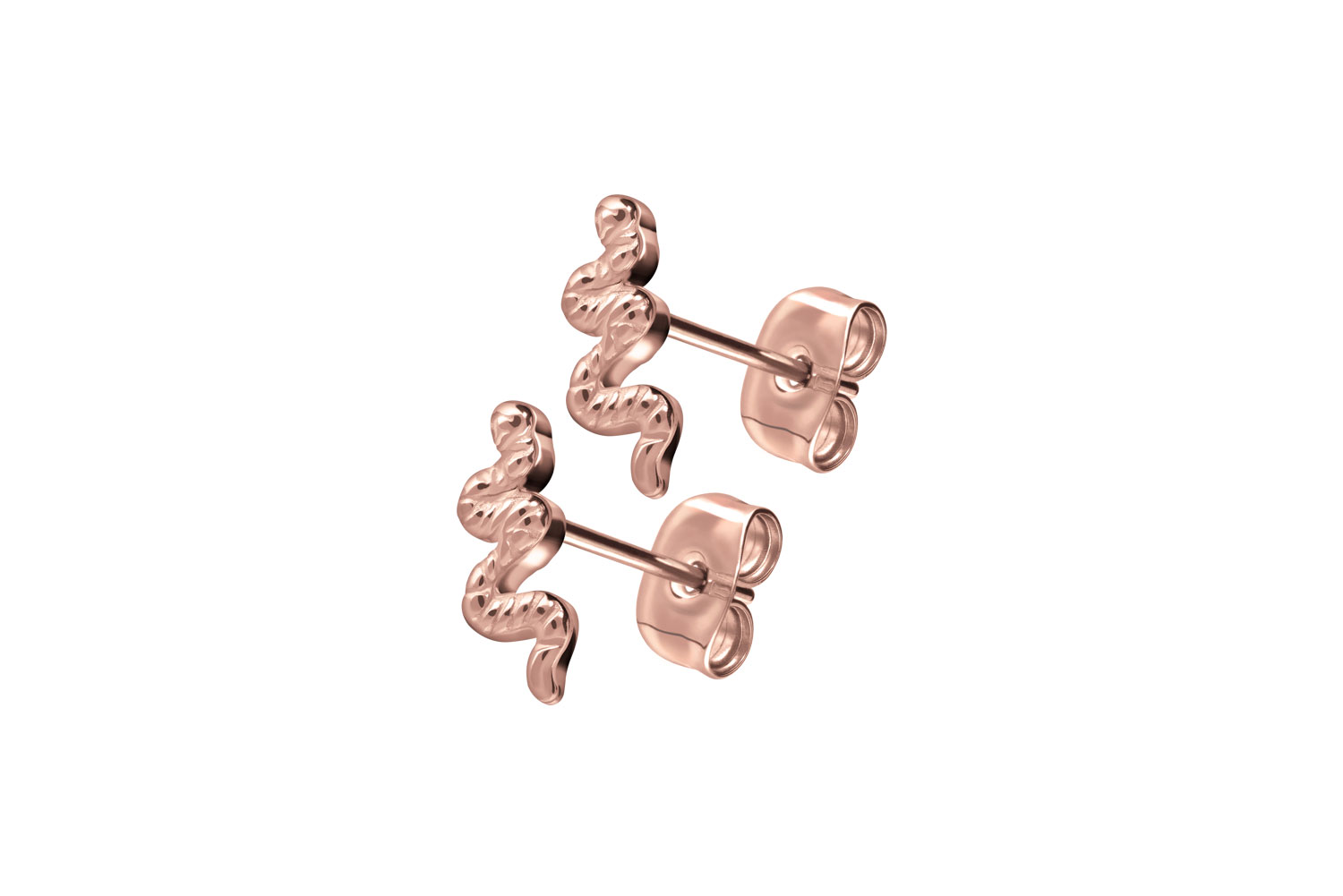 Titanium ear studs SNAKE Titanium ear studs SNAKE