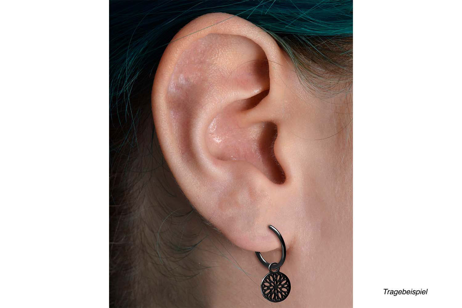 Surgical steel ear clicker creoles MANDALA