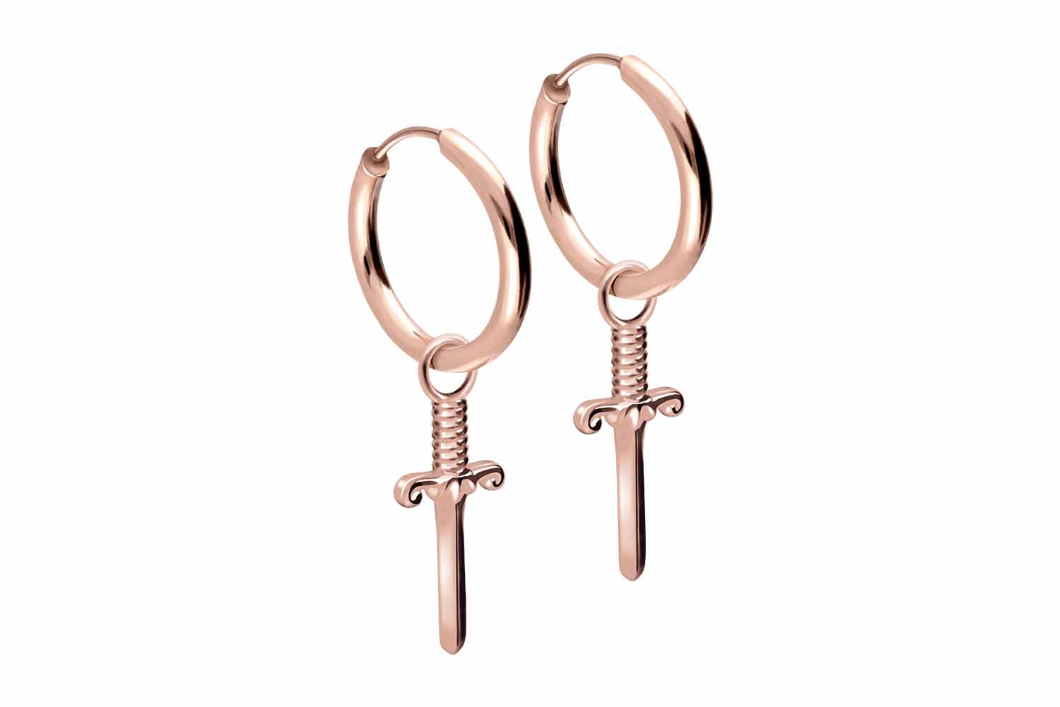 Chirurgenstahl Ohrclicker Creolen SCHWERT