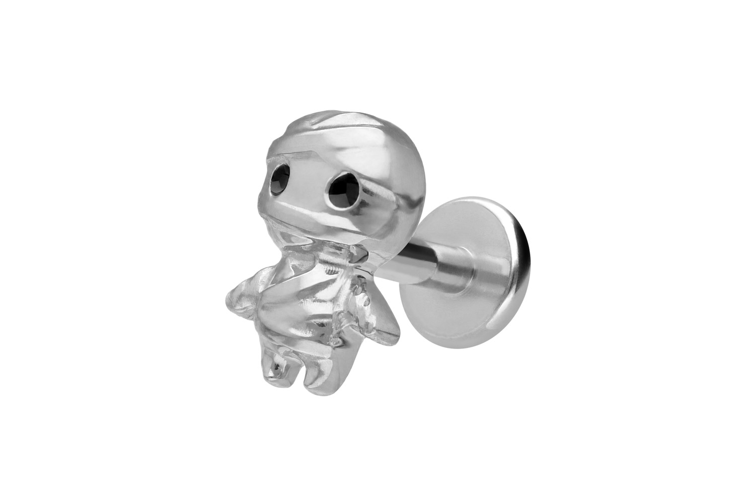 Titanium labret with internal thread MUMMY