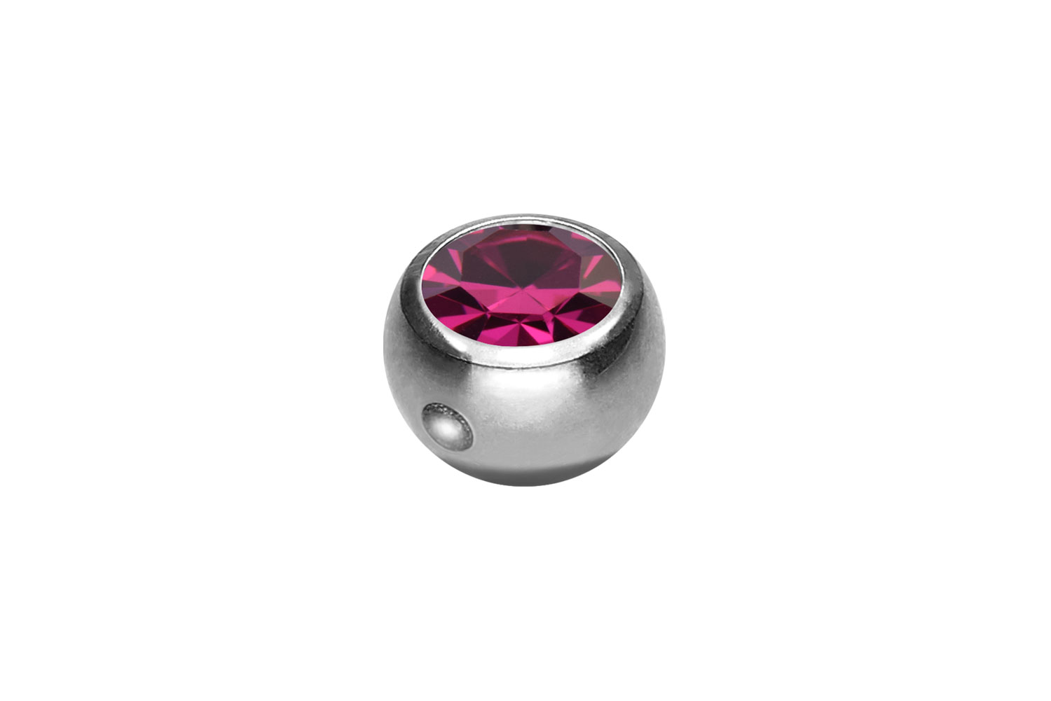 Surgical steel clip-in ball CRYSTAL