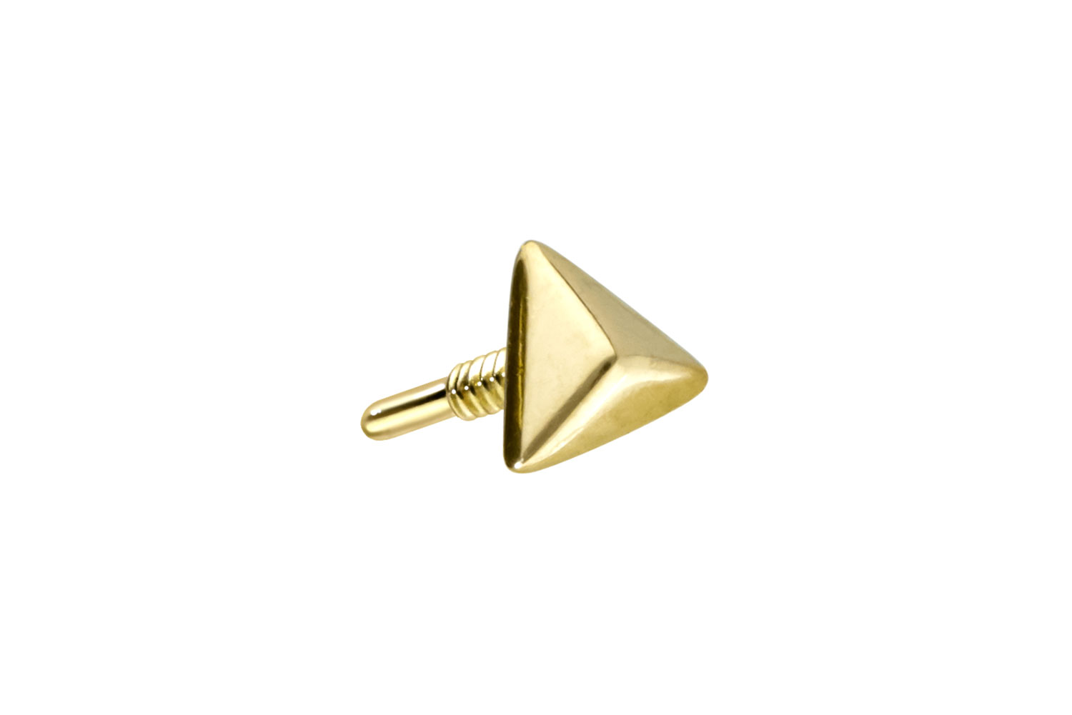 14 carat gold screw-in attachment with external thread PYRAMID