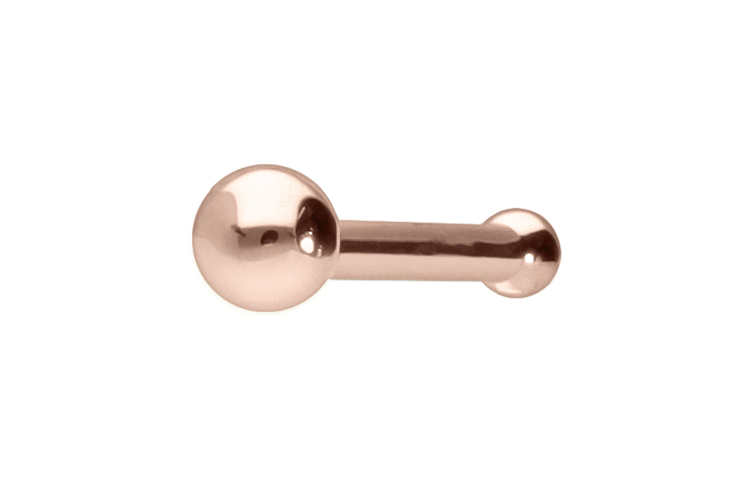 14/18 Karat Gold Nasenstecker Pin 1,5 mm KUGEL