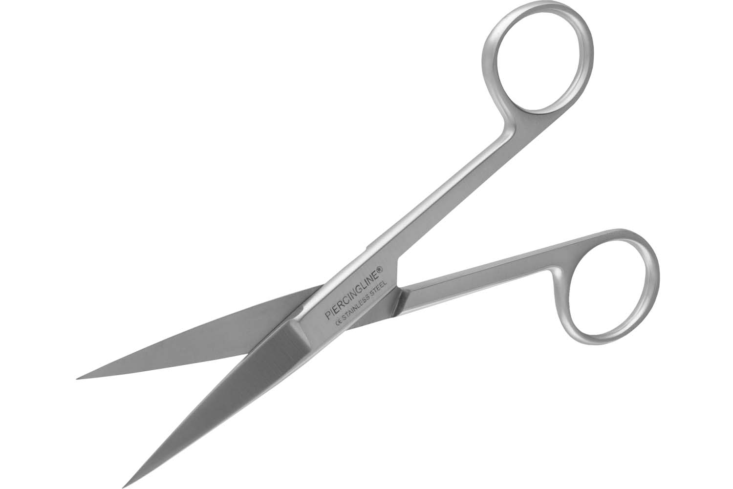 Stainless steel scissors with two pointed sides