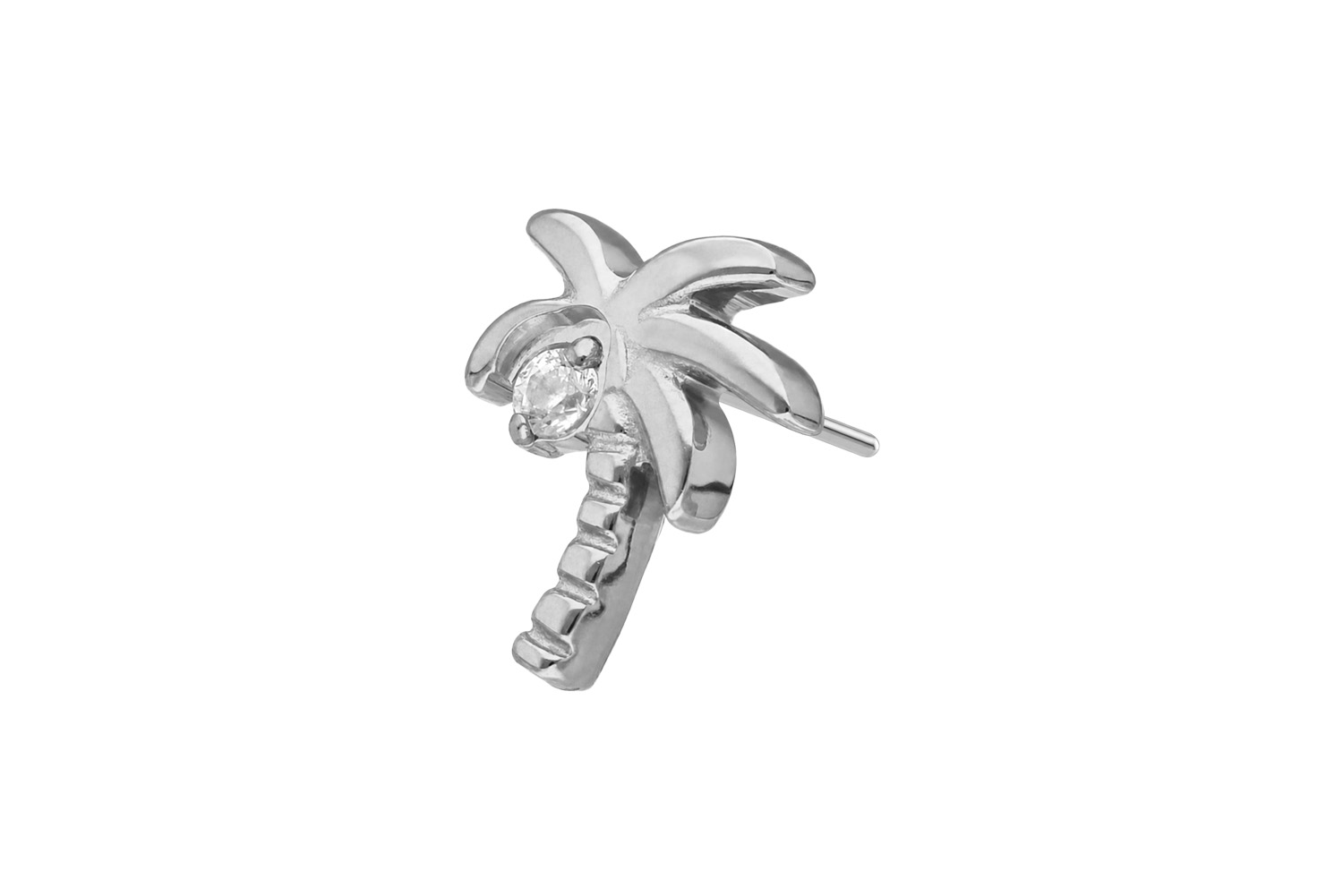 Titanium attachment with push pin PALM TREE