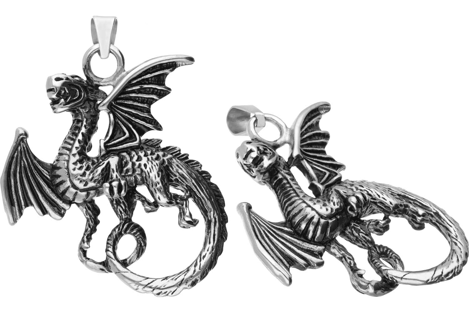 Surgical steel pendant DRAGON