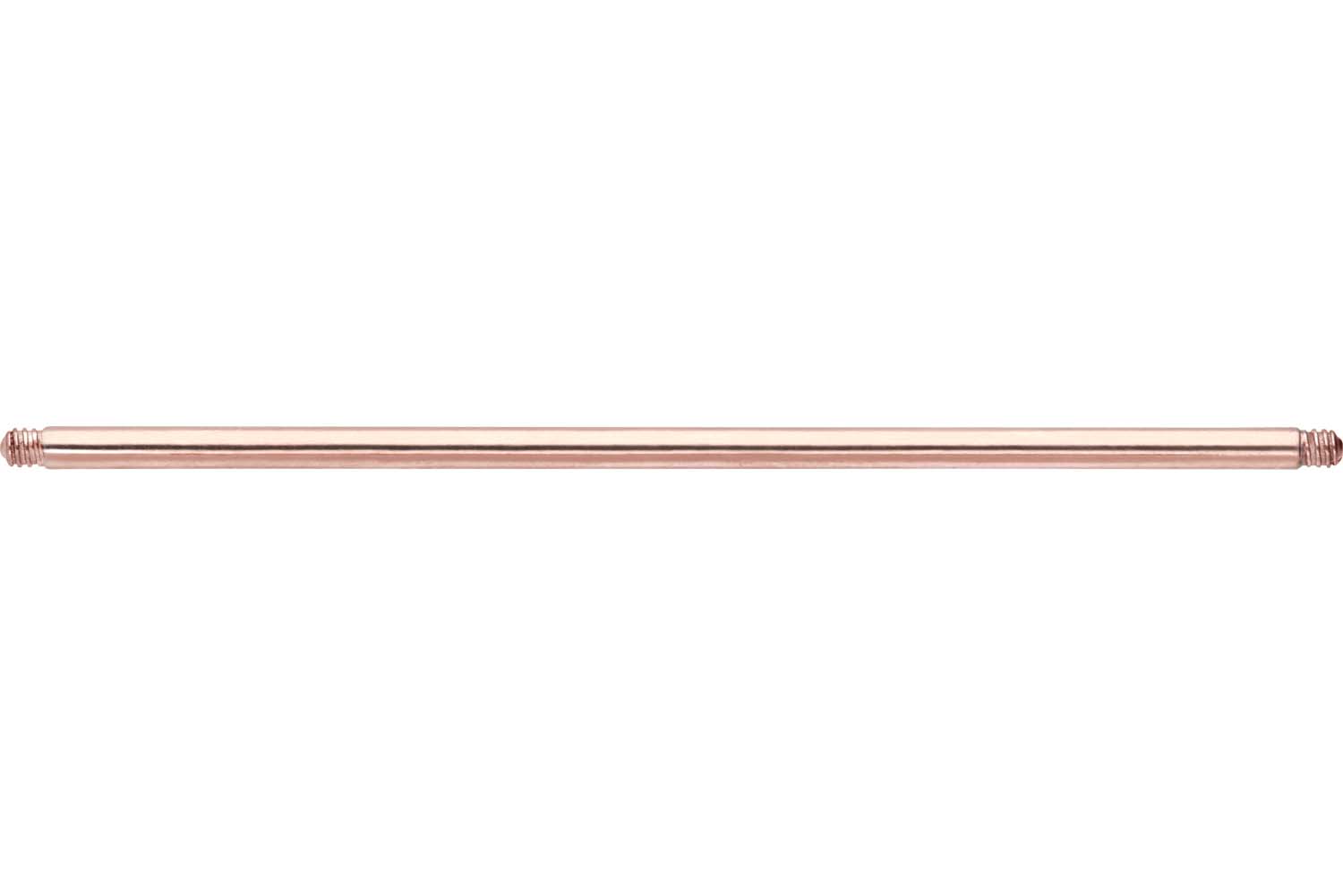Titanium barbell without balls