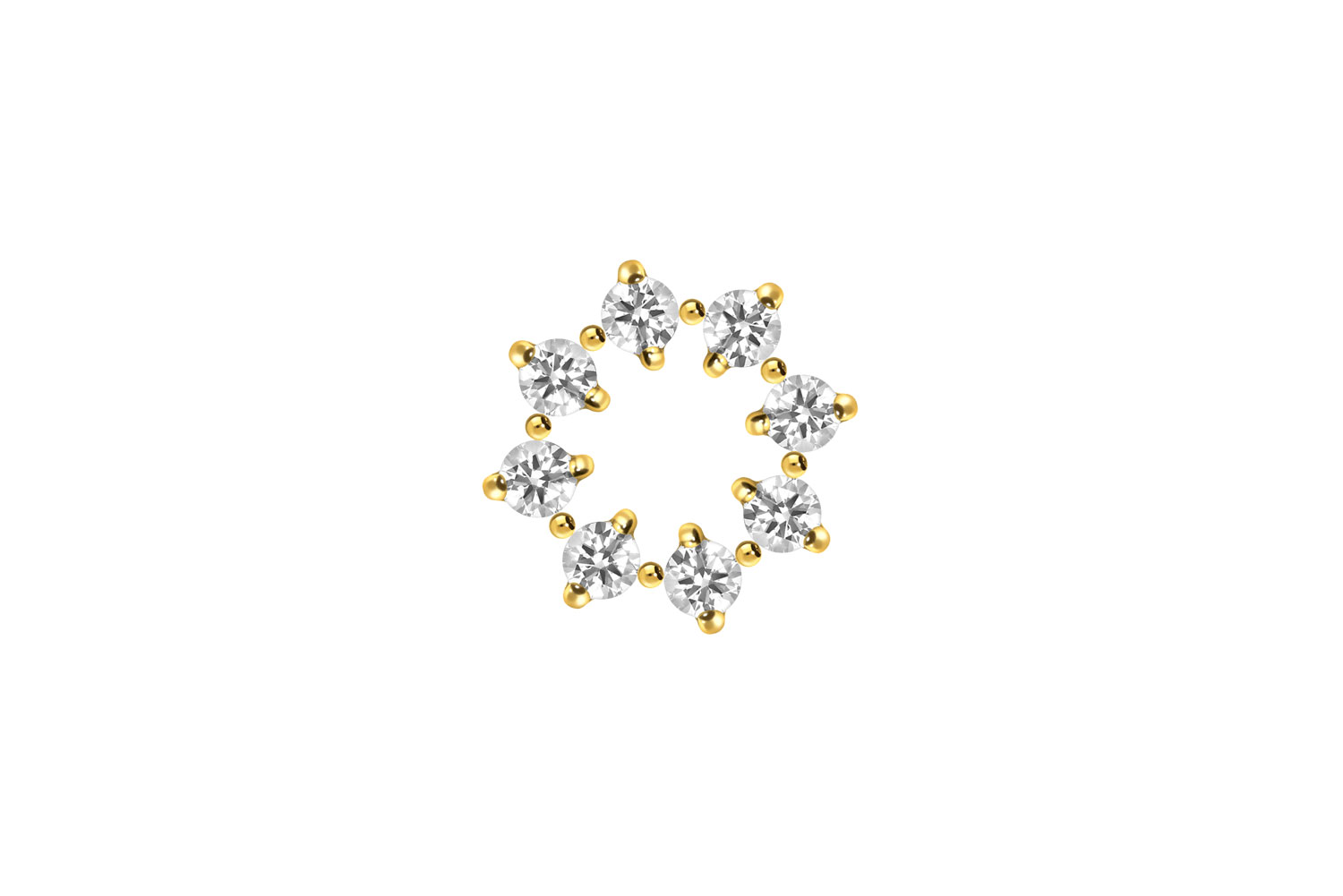 Chirurgenstahl Anhänger für Clicker KRISTALLKREIS
