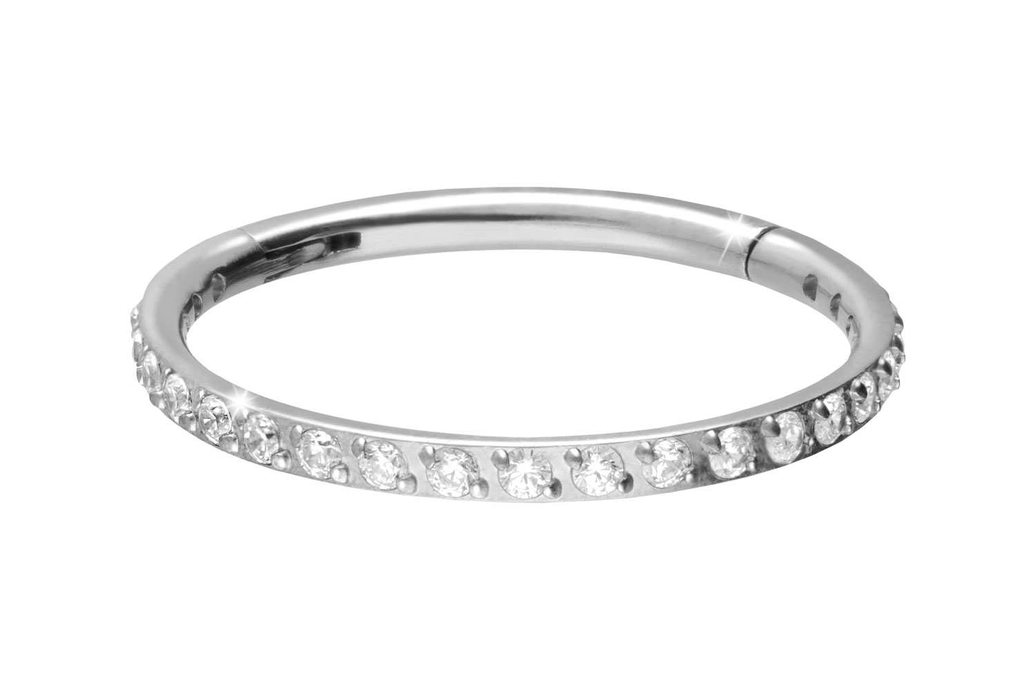 Titan Segmentring Clicker EINGEFASSTE KRISTALLE