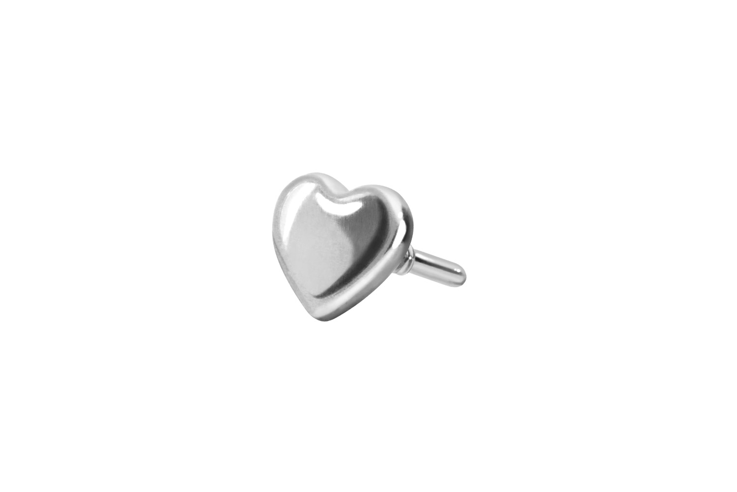 14 carat gold screw-in attachment with external thread HEART