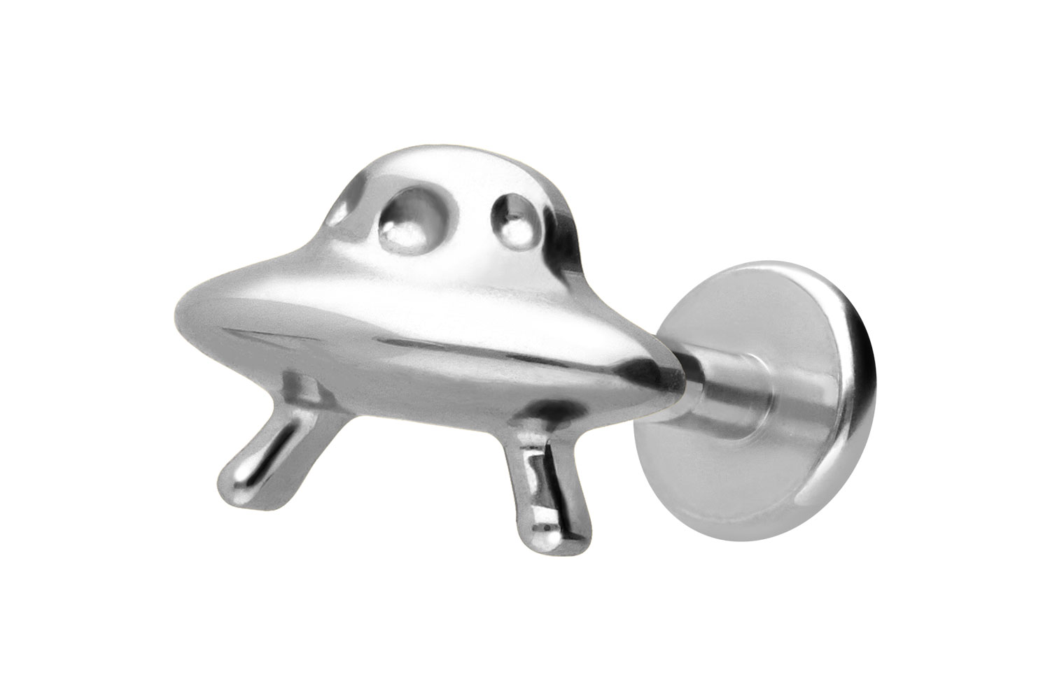 Titan Labret mit Innengewinde UFO