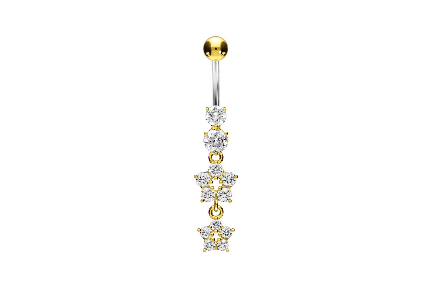 Titan Bananabell mit 925er Silber-Design 2 KRISTALLBLUMEN