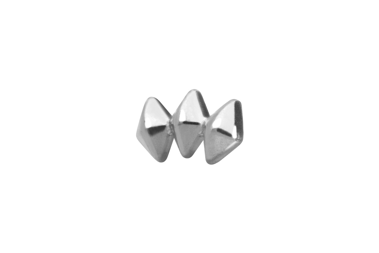 Titanium screw-in attachement with external thread 3 RHOMBUSES ++SALE++