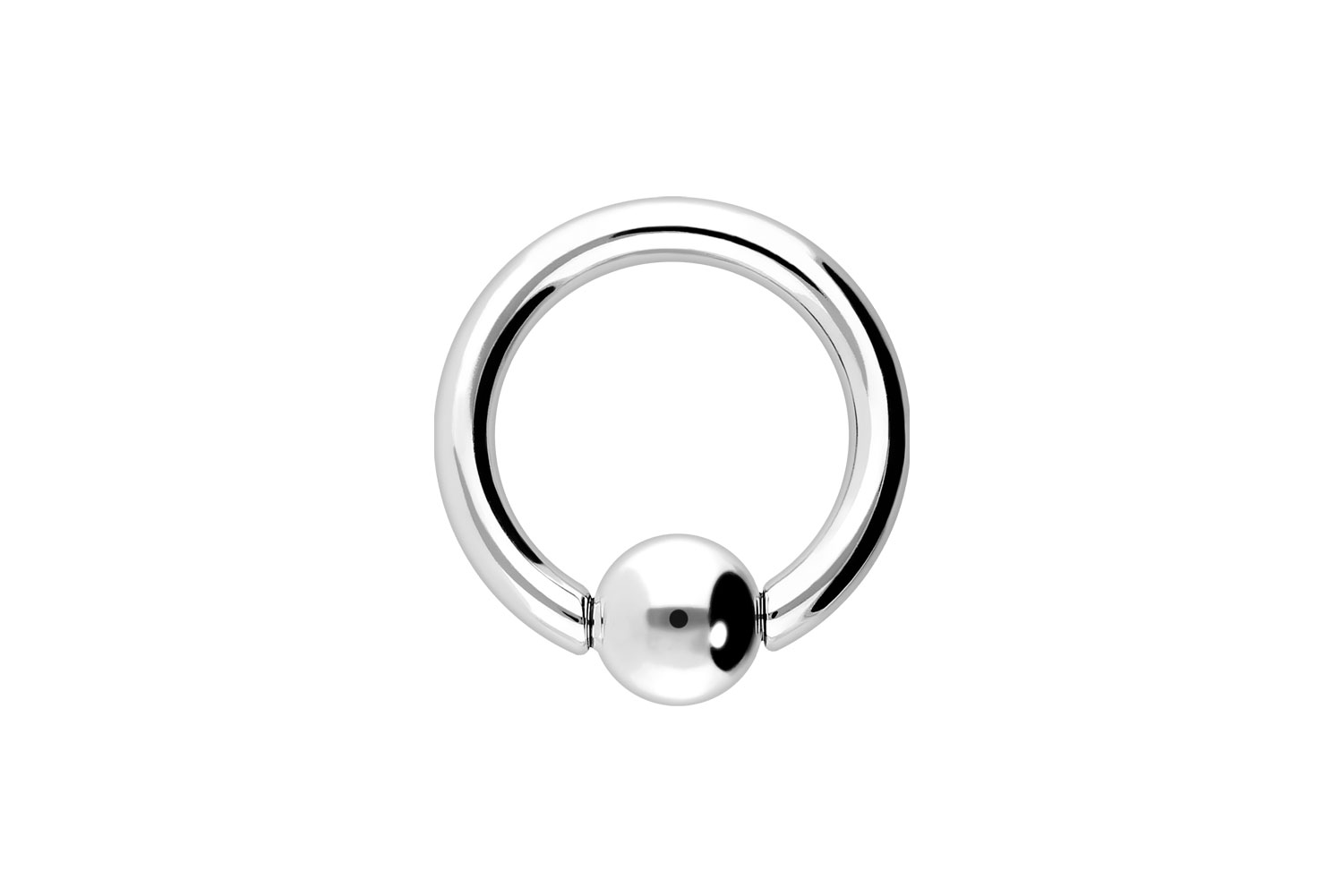 18 carat gold ball closure ring