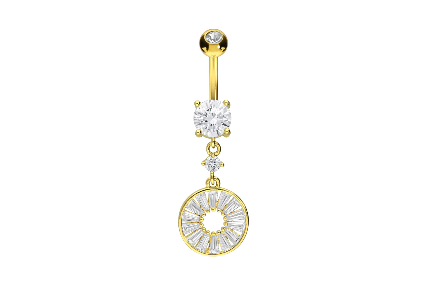 Surgical steel bananabell CRYSTAL CIRCLE