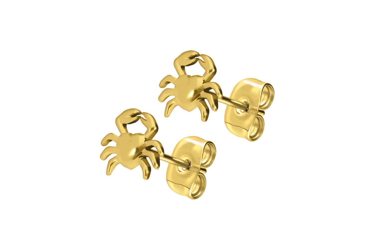 Titanium ear studs CRAB