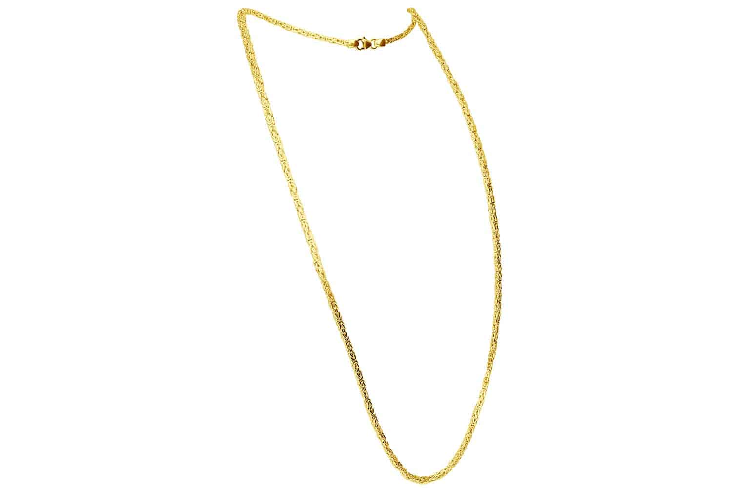 925 silver king chain rhodium-plated / gold-plated