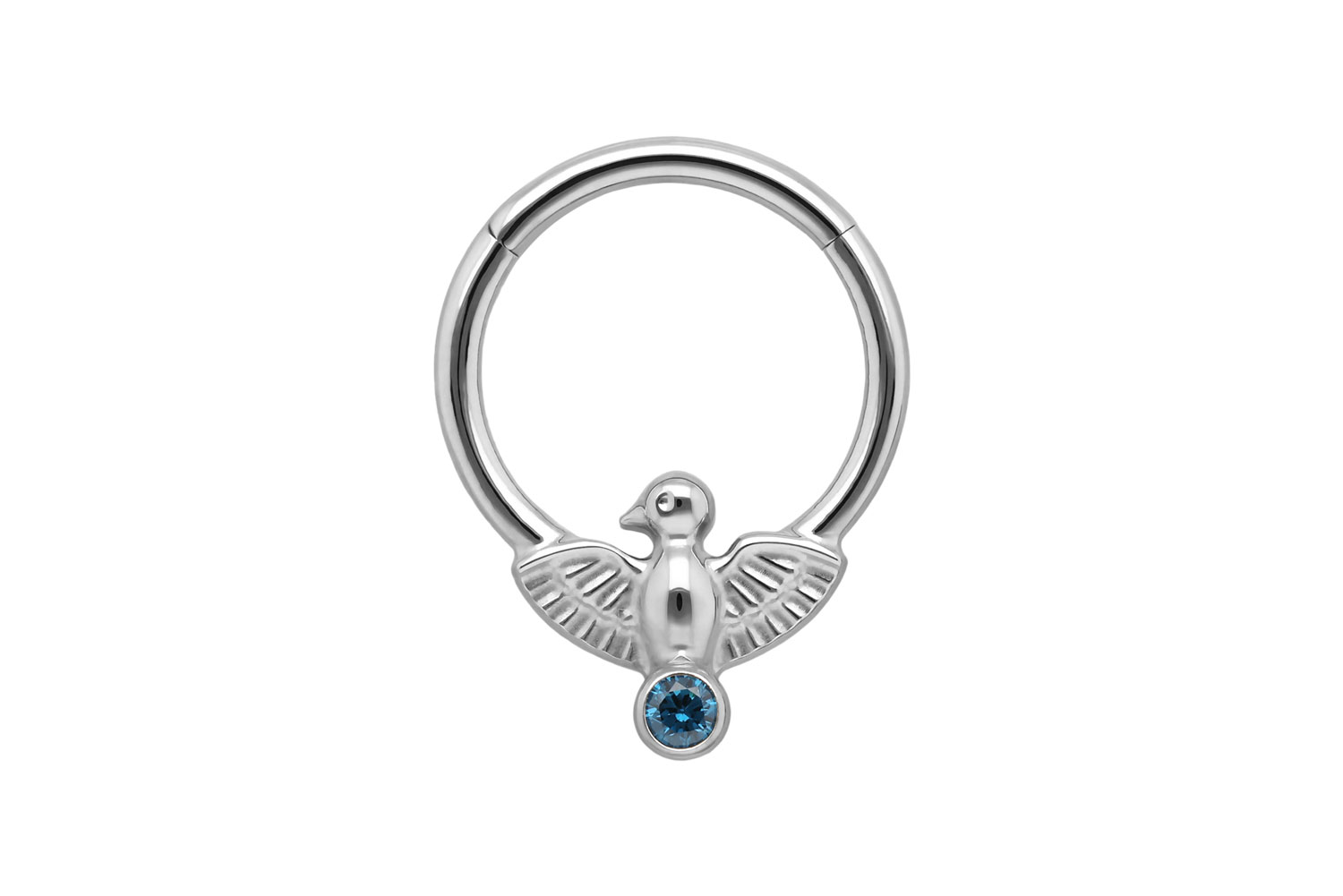Titanium segment ring clicker DOVE
