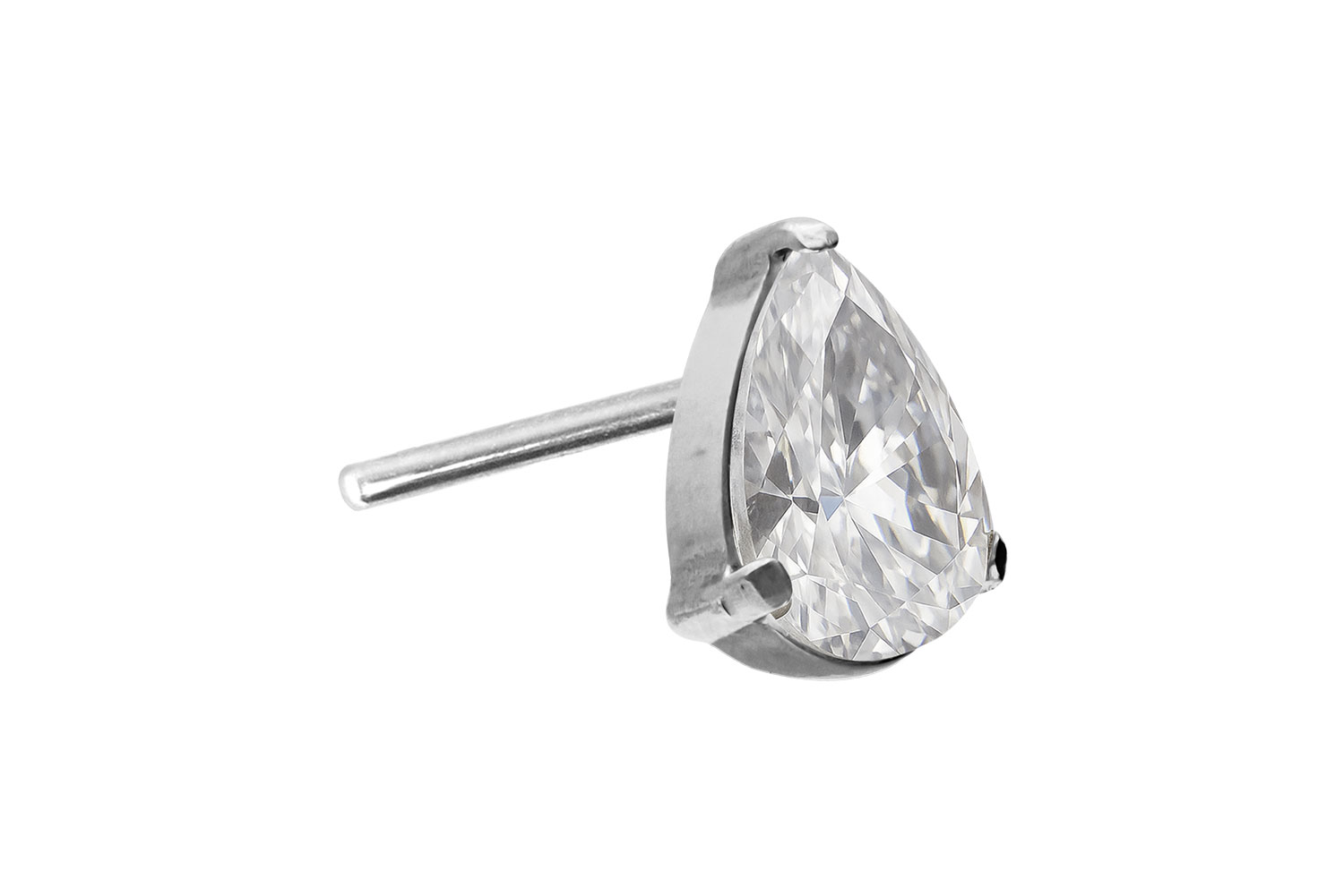 Titanium attachment with push pin CRYSTAL DROP