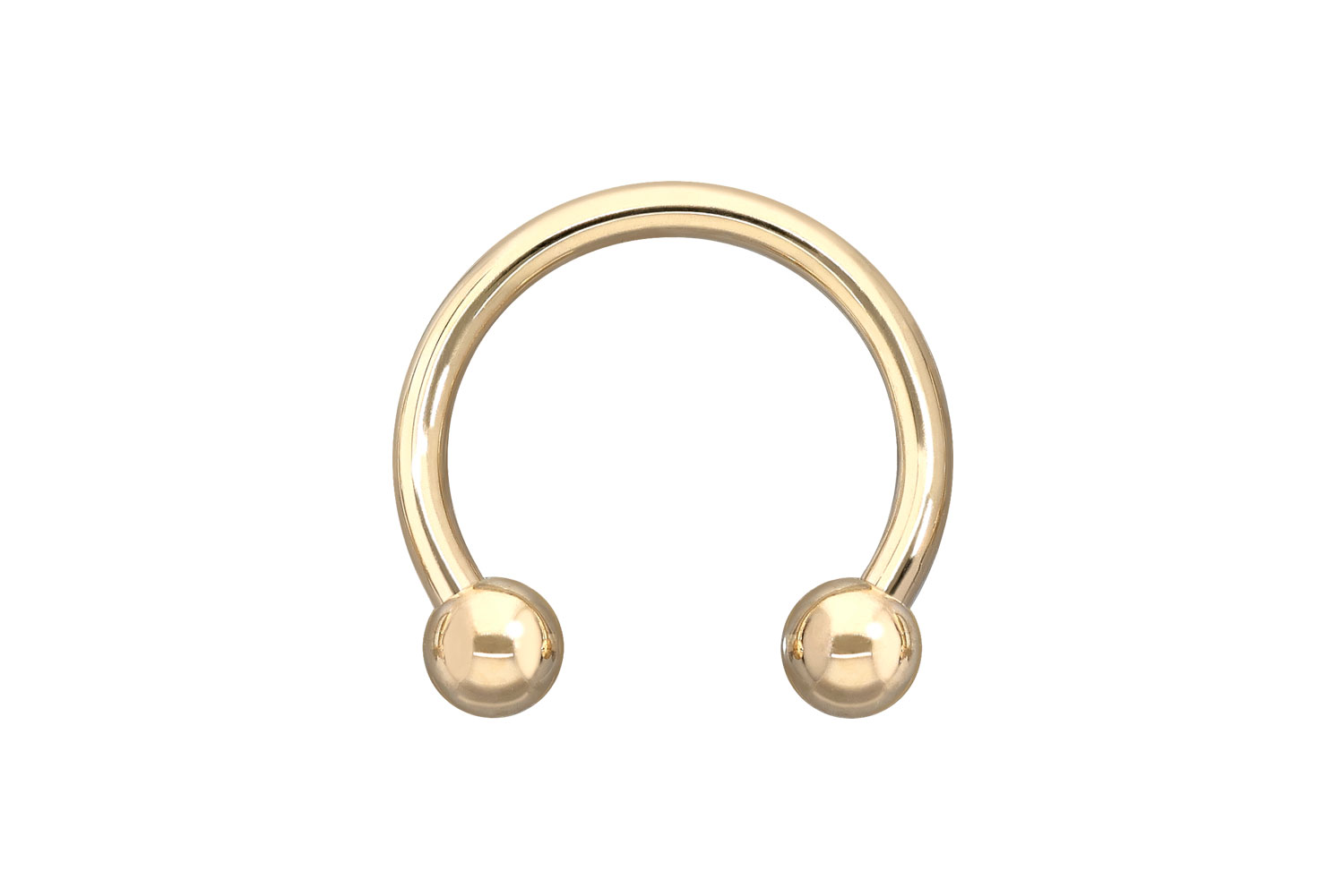 14/18 Karat Gold Hufeisenring