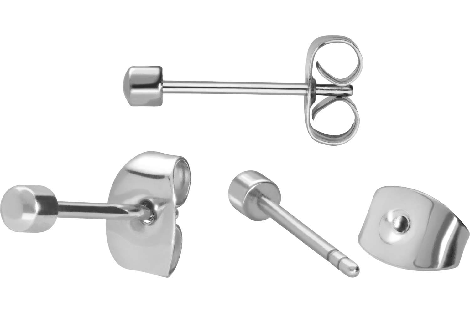 Surgical steel ear studs CLASSIC