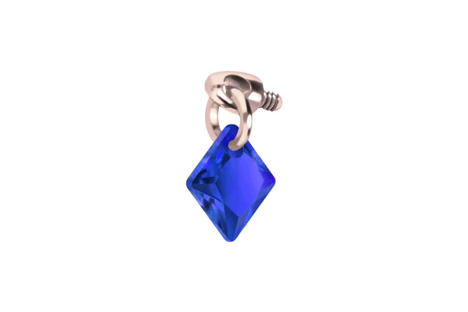 Titanium screw-in attachment with external thread CRYSTAL SQUARE