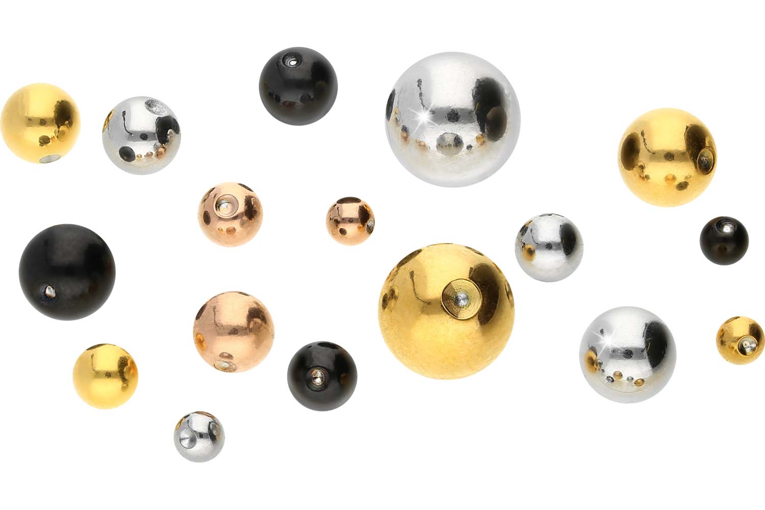 Titanium clip-in ball