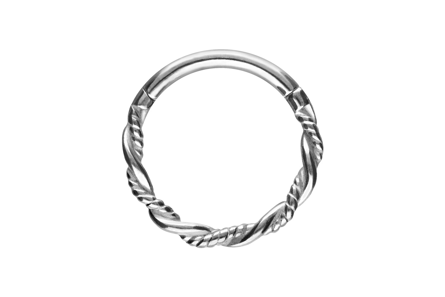 Chirurgenstahl Segmentring Clicker DOPPELT GEDREHT